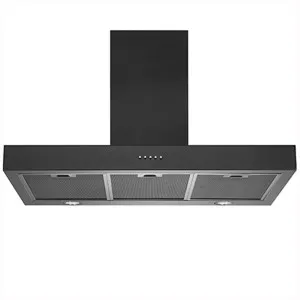 Schweigen 90cm Wallmount Canopy Rangehood Matte Black TSH-900B by Schweigen, a Rangehoods for sale on Style Sourcebook
