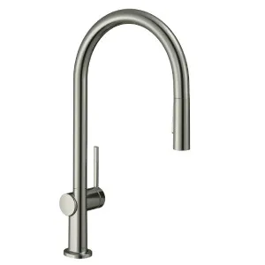 Hansgrohe Talis M54 210 2jet Pull Out Sink Mixer Tap - Stainless Steel 72800803 by Hansgrohe, a Kitchen Taps & Mixers for sale on Style Sourcebook