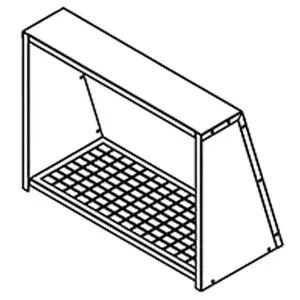 Qasair Wall Vent Cover Horizontal Single Motor Ducting WVCH1SS by Qasair, a Rangehoods for sale on Style Sourcebook