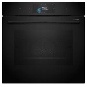 Bosch Series 8 Accentline 60cm Built-In Oven with Added Steam Function Black HRG978NB1A by Bosch, a Ovens for sale on Style Sourcebook