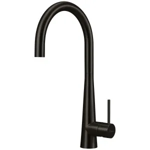Oliveri Essente 316 Stainless Steel Goose Neck Mixer - Brushed Black SS31620-BL by Oliveri, a Kitchen Taps & Mixers for sale on Style Sourcebook