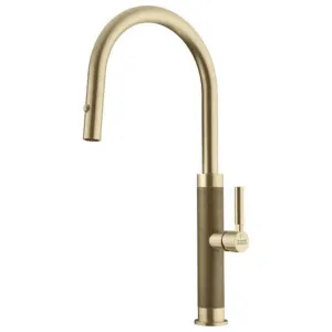Franke Mythos Masterpiece Pull Out Tap - Gold TA6701GD by Franke, a Kitchen Taps & Mixers for sale on Style Sourcebook