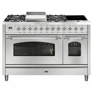 ILVE Nostalgie 120cm Freestanding Double Dual Fuel Oven/Stove P12FIDNE3SSC by Ilve, a Ovens for sale on Style Sourcebook