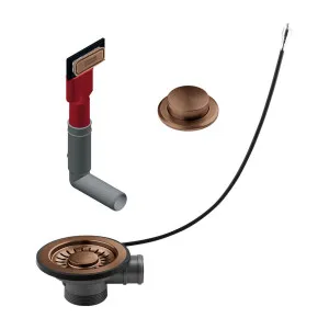 Franke Copper Remote Waste Kit with Overflow and Push Button CP-ROFK by Franke, a Kitchen Sinks for sale on Style Sourcebook
