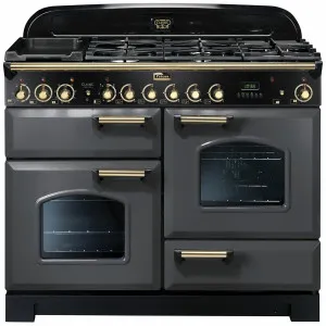 Falcon 110cm Classic Deluxe Slate Dual Fuel Freestanding Oven CDL110DFSL-BR by Falcon, a Cooktops for sale on Style Sourcebook
