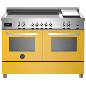Bertazzoni 120cm Induction Cooktop & Griddle Plate Double Freestanding Oven PRO125I2EGIT by Bertazzoni, a Cooktops for sale on Style Sourcebook