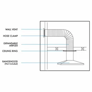 Abey 125mm Horizontal Ducting Kit - Wall RHH5 by Abey, a Rangehoods for sale on Style Sourcebook