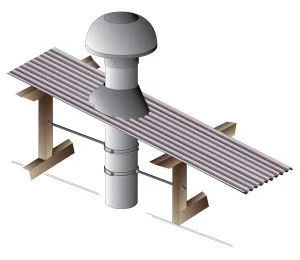 Falmec 20cm Metal Roof Install Kit HBX200MET by Falmec, a Rangehoods for sale on Style Sourcebook