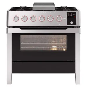 ILVE 90cm Panoramagic Freestanding Dual Fuel Oven/Stove Stainless Steel PM09FDS3SS by Ilve, a Cooktops for sale on Style Sourcebook