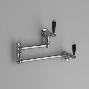 Astra Walker Signature Pot Filler with Black Porcelain Lever Handles A50-26-BL-00 by Astra Walker, a Kitchen Taps & Mixers for sale on Style Sourcebook