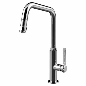 Gessi Officine Pull Out Kitchen Mixer Tap 60053 by Gessi, a Kitchen Taps & Mixers for sale on Style Sourcebook
