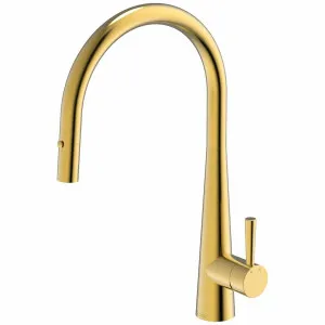 Gareth Ashton Gooseneck Pull Out Kitchen Mixer Tap KTA014-G by Gareth Ashton, a Kitchen Taps & Mixers for sale on Style Sourcebook