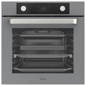 Haier 60cm Grey 500 Series Pyrolytic Oven with Air Fry HWO60S12EPG5 by Haier, a Ovens for sale on Style Sourcebook