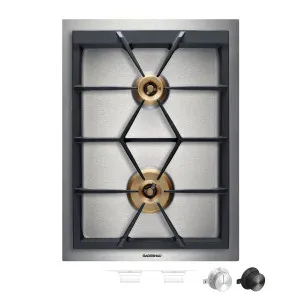 Gaggenau 38cm 400 Series Vario Natural Gas 2 Burners Cooktop - Stainless Steel VG425215AU by Gaggenau, a Cooktops for sale on Style Sourcebook