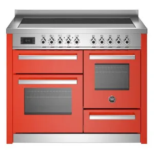 Bertazzoni Professional Series 110cm 5-Zone Induction Cooktop with Electric Triple Oven Cooker Orange PRO115I3EART by Bertazzoni, a Ovens for sale on Style Sourcebook