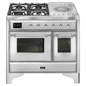 ILVE Majestic 100cm Freestanding Dual Fuel Oven/Stove MD10SDNE3SSC by Ilve, a Ovens for sale on Style Sourcebook
