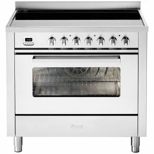 ILVE 90cm Pro-Line Single Electric Oven with Induction Cooktop LBI09WMPSS by Ilve, a Cooktops for sale on Style Sourcebook