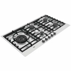 AEG 90cm Natural Gas Cooktop - Stainless Steel HG90FXB by AEG, a Cooktops for sale on Style Sourcebook