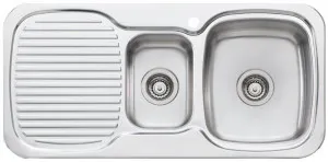 Oliveri Lakeland 1 and 1/2 Bowl Left Hand Drainer Sink LL127 by Oliveri, a Kitchen Sinks for sale on Style Sourcebook