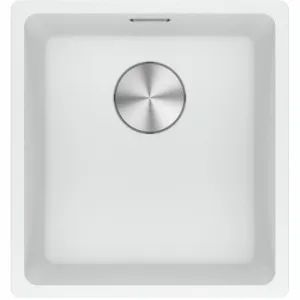 Franke Maris 370mm Single Bowl Flushmount Sink with Extension Drainer Polar White MRG210-37PW-FPC by Franke, a Kitchen Sinks for sale on Style Sourcebook