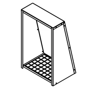 Qasair Wall Vent Cover Vertical Single Motor Ducting WVCV1 by Qasair, a Rangehoods for sale on Style Sourcebook