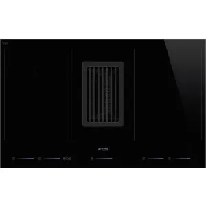 Smeg 80cm Induction Cooktop with Integrated Ventilation HOBD682D1 by Smeg, a Cooktops for sale on Style Sourcebook