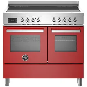 Bertazzoni 100cm Rosso Induction Freestanding Double Oven PRO105I2EROT by Bertazzoni, a Cooktops for sale on Style Sourcebook