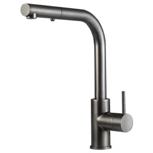 Rogerseller Tonic Square Sink Mixer with Pull Out Spray - Graphite 3606013905 by Rogerseller, a Kitchen Taps & Mixers for sale on Style Sourcebook