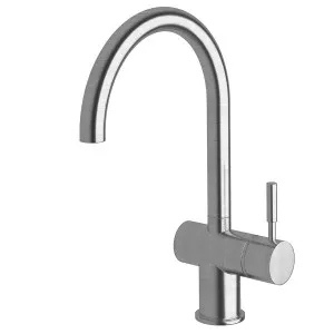 Sussex Taps Voda Curved Sink Mixer Tap - Satin Chrome VSMC-11 by Sussex Taps, a Kitchen Taps & Mixers for sale on Style Sourcebook