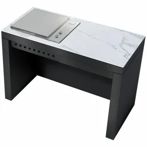 Artusi 1400mm Ferro Outdoor Kitchen with Torano Statuario Top QAP14FG-TS by null, a BBQs for sale on Style Sourcebook