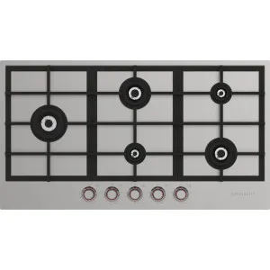 Spezialist 94cm Natural Gas Cooktop 5 Burner With SS Inset Surface S30945SSNG by Spezialist, a Cooktops for sale on Style Sourcebook