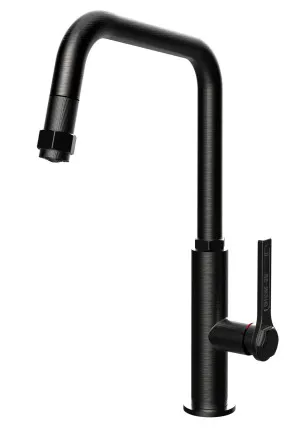 Gessi Officine Pull Out Kitchen Mixer Tap 60053BMB by Gessi, a Kitchen Taps & Mixers for sale on Style Sourcebook