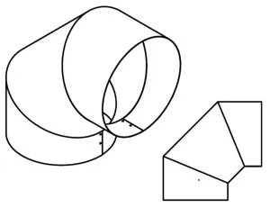 Qasair Round Bend 90 Degrees Twin Motor Ducting DR30090 by Qasair, a Rangehoods for sale on Style Sourcebook