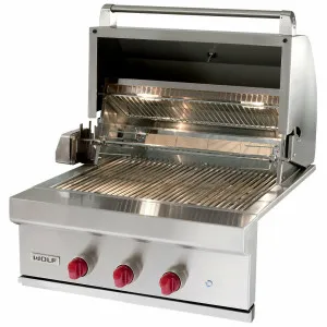 WOLF 76cm Built-in Outdoor Natural Gas Grill with Griddle Plate ICBOG30-825199 by Wolf, a BBQs for sale on Style Sourcebook
