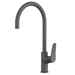 Oliveri Verona Goose Neck Mixer Tap Gunmetal VA306505GM by Oliveri, a Kitchen Taps & Mixers for sale on Style Sourcebook