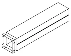 Qasair 250SQ Duct Length Twin Motor Ducting DL250 by Qasair, a Rangehoods for sale on Style Sourcebook