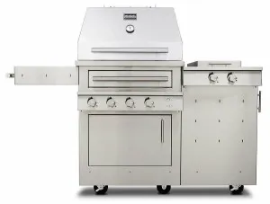 Kalamazoo K500 LPG Marine Grade Hybrid Fire Freestanding Grill w/ Side Burner K500HS-AU-LPCYL-M6 by Kalamazoo, a BBQs for sale on Style Sourcebook