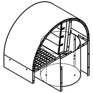 Qasair Back Draft Roof Cowl Single Motor Ducting BDSQRC200 by Qasair, a Rangehoods for sale on Style Sourcebook