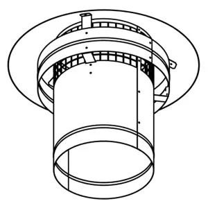 Qasair Chairmans Hat 300 Diameter Twin Motor Ducting CH300 by Qasair, a Rangehoods for sale on Style Sourcebook