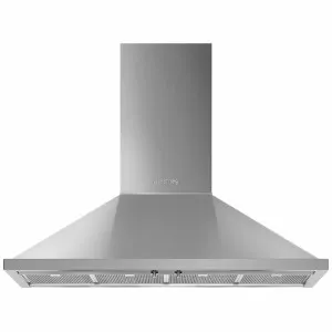Smeg 120cm Portofino Stainless Steel Canopy Rangehood KPFA12X by Smeg, a Rangehoods for sale on Style Sourcebook