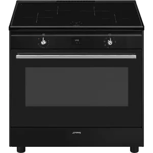 Smeg 90cm Black Induction Upright Oven/Stove CX91IMBL by Smeg, a Cooktops for sale on Style Sourcebook