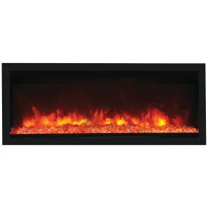 Remii 65 Inch Extra Tall Indoor Built-In Electric Fireplace with Black Steel Surround 102765-XT by Remii, a Heaters for sale on Style Sourcebook