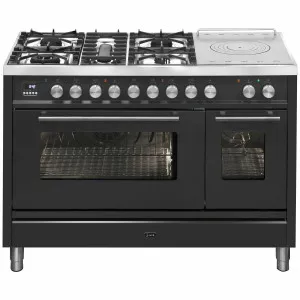 ILVE Professional Plus 120cm Freestanding Oven Matt Graphite P12SDWE3MG by Ilve, a Cooktops for sale on Style Sourcebook