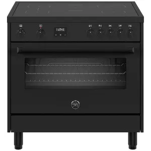 Bertazzoni 90cm Master Series Matte Black Induction Freestanding Oven MPL95I1ETNT by Bertazzoni, a Cooktops for sale on Style Sourcebook