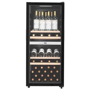 LeCavist 105 Bottle Dual Zone Wine Cabinet Black LEK1052ZPV by LeCavist, a Wine Fridges for sale on Style Sourcebook