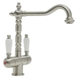Turner Hastings Francès Twin Mixer Tap Brushed Nickel 18117BN5 by Turner Hastings, a Kitchen Taps & Mixers for sale on Style Sourcebook