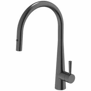 Gareth Ashton Gooseneck Pull Out Kitchen Mixer Tap KTA014-BP by Gareth Ashton, a Kitchen Taps & Mixers for sale on Style Sourcebook
