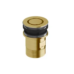 Sussex Taps Bath Plug and Waste LUXPVD® Brushed Pure Gold SXBHPW-60 by Sussex Taps, a Kitchen Taps & Mixers for sale on Style Sourcebook