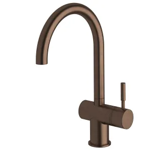Sussex Taps Voda Curved Sink Mixer Tap Living Rustic Bronze VSMC-21 by Sussex Taps, a Kitchen Taps & Mixers for sale on Style Sourcebook