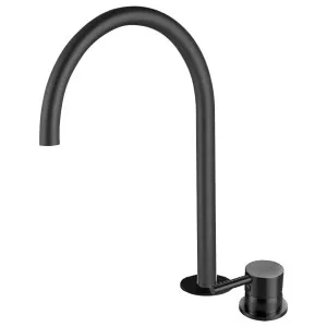 Rogerseller Tonic Hob Sink Mixer with Swivel Outlet - Matte Black 360601375111 by Rogerseller, a Kitchen Taps & Mixers for sale on Style Sourcebook